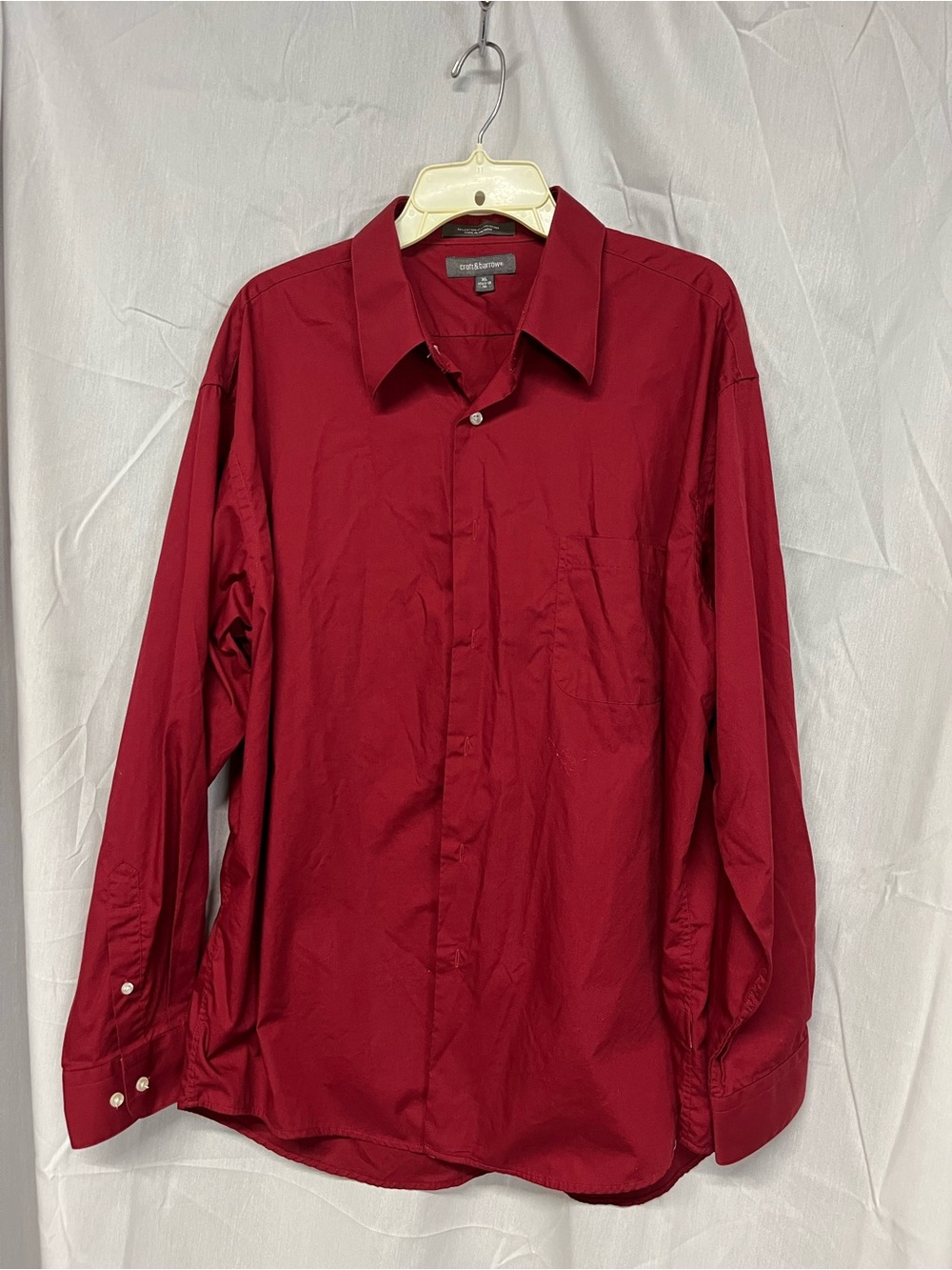 croft & barrow Men's Long-Sleeve Button-Up Shirt - Burgundy
